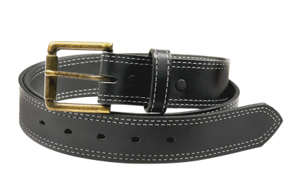 Franklin - 1.5" Field Row White Double Stitch Work Belt