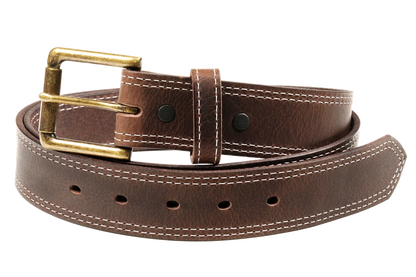 Franklin - 1.5" Field Row White Double Stitch Work Belt