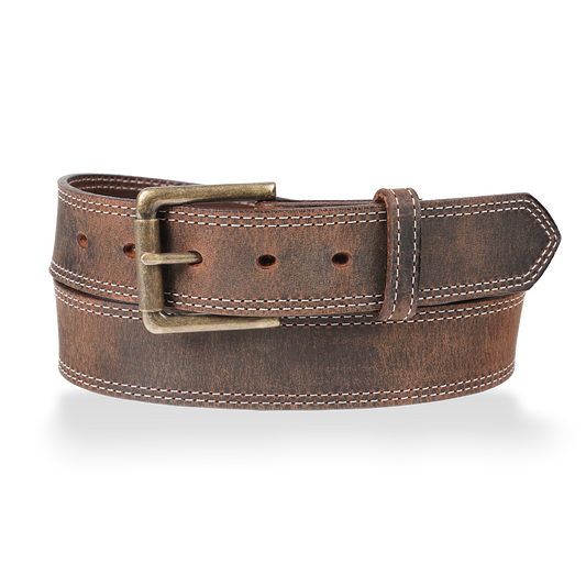 Franklin - 1.5" Field Row White Double Stitch Work Belt