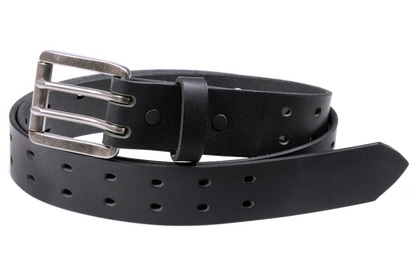 Rebel - 1.5" Retro Double Prong Smooth Work Belt