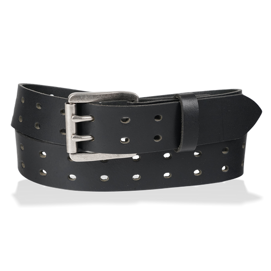 Rebel - 1.5" Retro Double Prong Smooth Work Belt