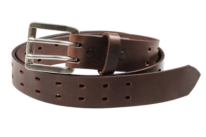 Rebel - 1.5" Retro Double Prong Smooth Work Belt