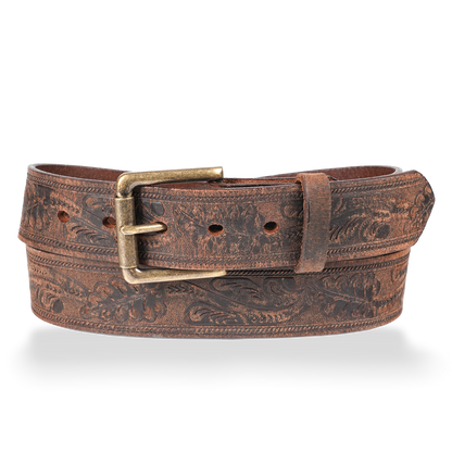 Sheridan - 1.5" Patterned Oak Leaf Casual Belt